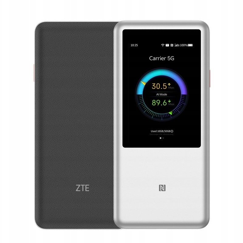 ZTE U60 Pro WiFi7 (MU5250) Trådløs router Bærbar 5G Hvid