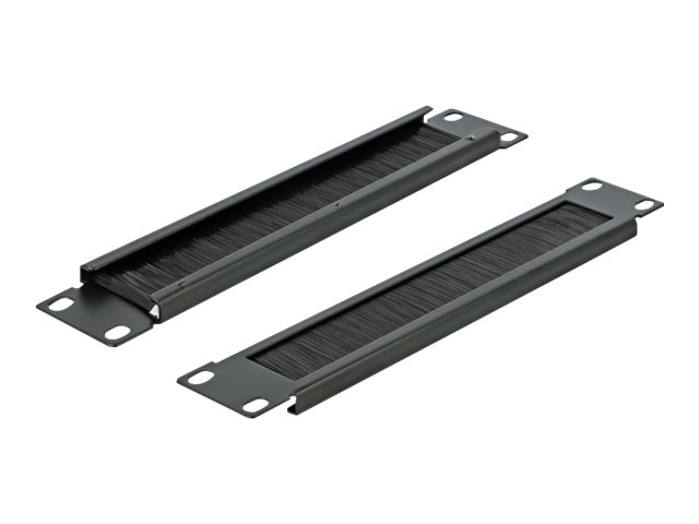 DeLOCK Cable Management Brush Strip Rack børste strip Sort