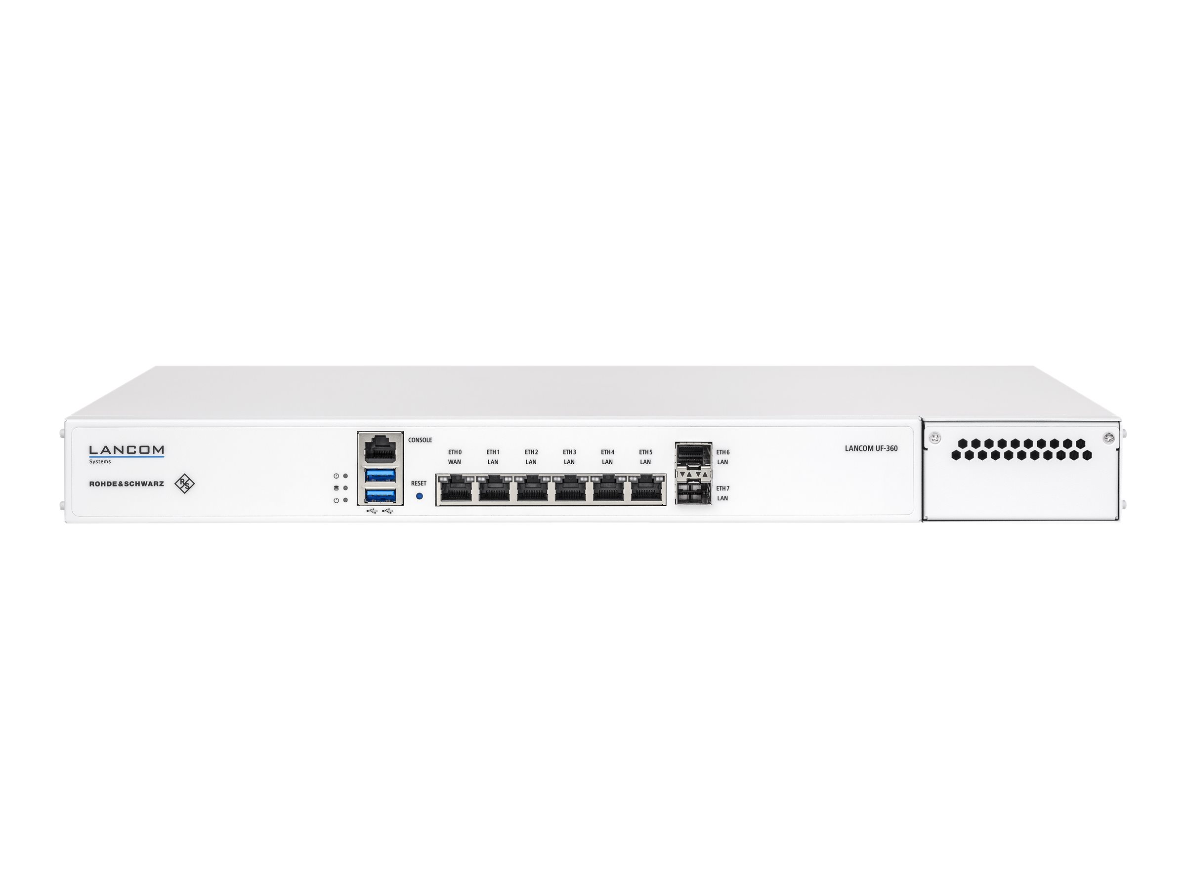 LANCOM R&S Unified Firewall UF-360 - Firewall - 8 porte - 1GbE - 1U - rackmonterbar