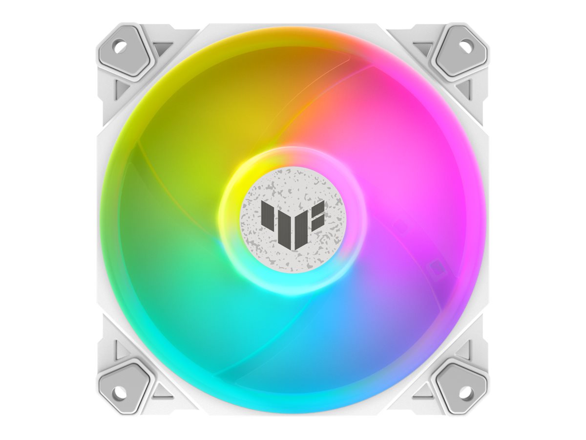 ASUS TUF GAMING TF120 White ARGB - Kabinet køler - 120mm - Hvid med RGB - 29 dBA