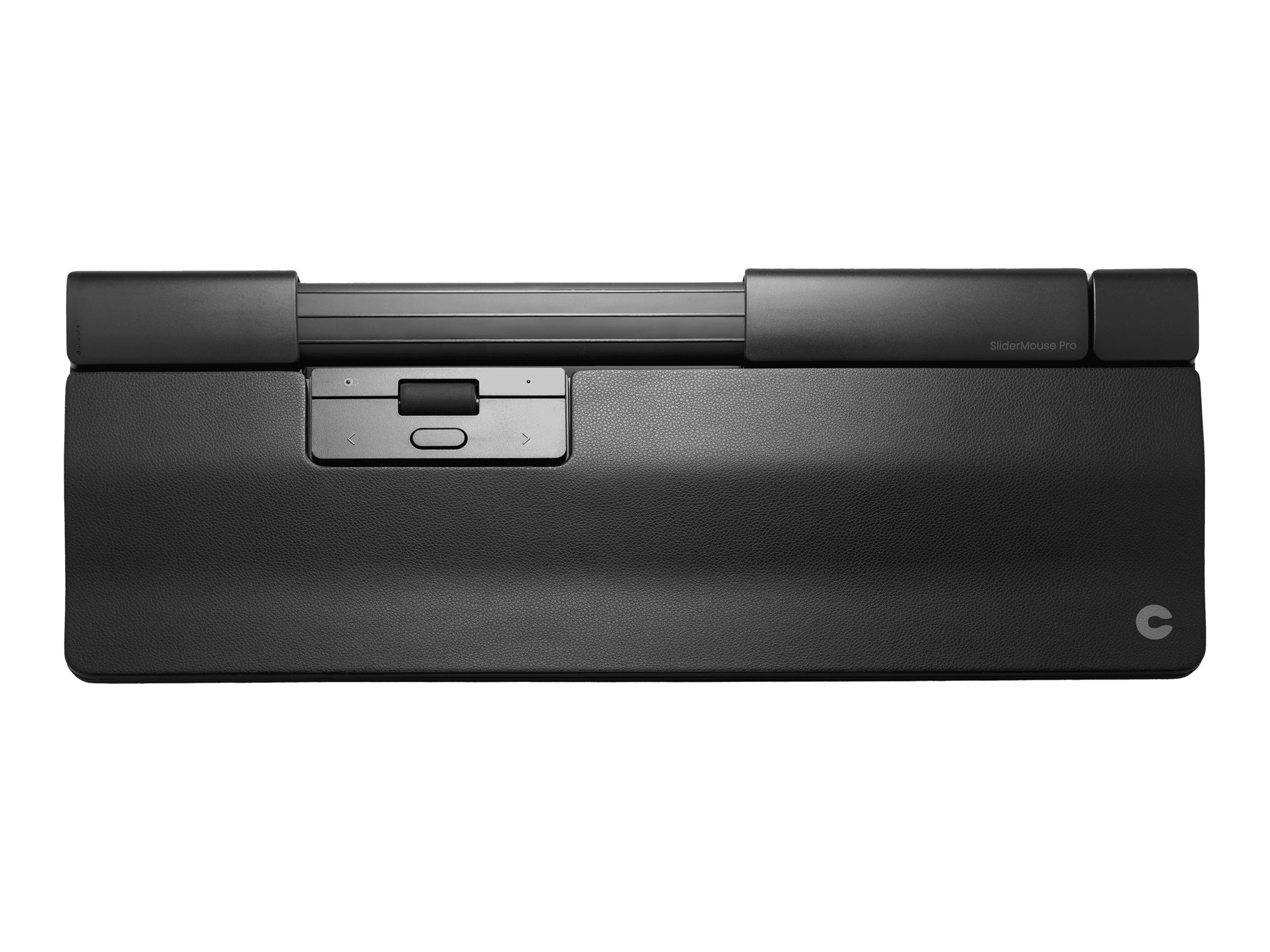 Contour SliderMouse Pro - Centreret mus - ergonomisk - med forlænget håndledsstøtte og vegansk læder - 6 knapper - trådløs - Bluetooth, USB