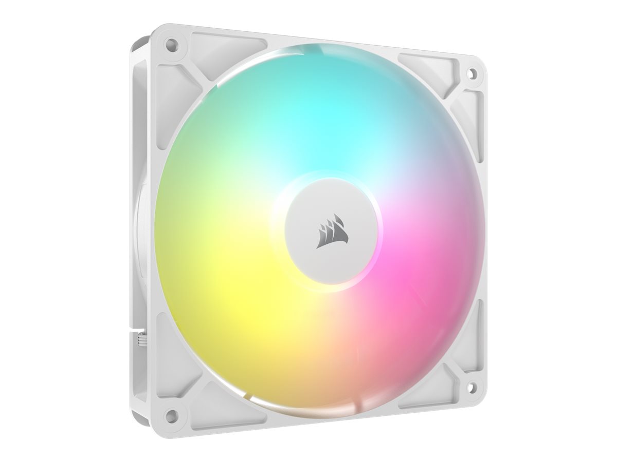 Corsair RS140 ARGB - Kabinet køler - 140mm - Hvid med RGB - 36 dBA