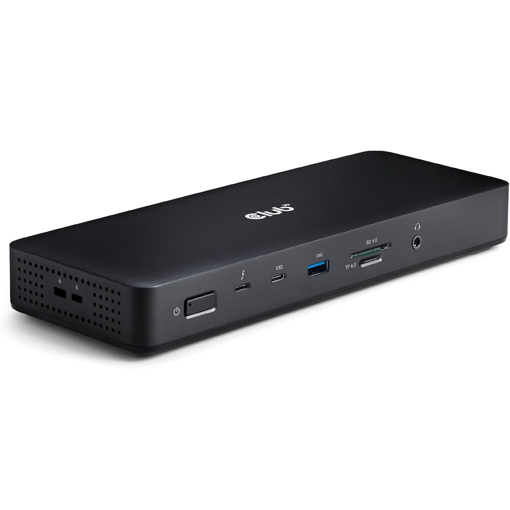 Club 3D 16-in-1 - Dockingstation - for desktop, laptop - USB-C / USB4 / Thunderbolt 3 / Thunderbolt 4 - USB-C - 2 x Thunderbolt 4, 3 x DP, 2 x HDMI - 2.5GbE - 150 Watt
