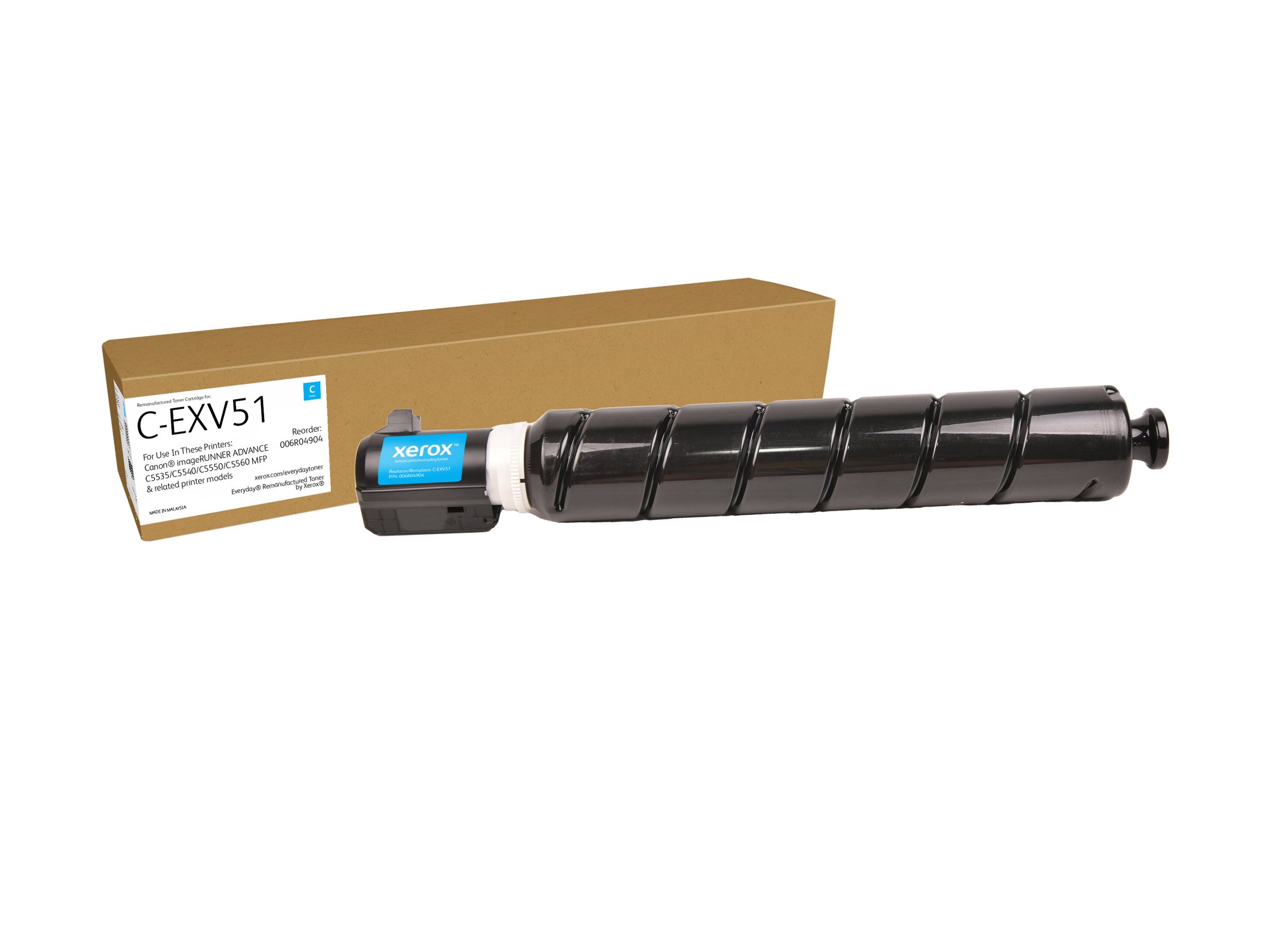 Xerox Everyday - cyan - compatible - remanufactured - toner cartridge (alternative for: Canon 0482C002 Canon C-EXV51) - Green World Alliance return programme