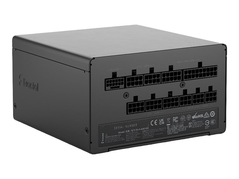 Fractal Design Ion 3 Gold - Strømforsyning (intern) - ATX12V 3.1/ EPS12V - 80 PLUS Gold - AC 100-240 V - 1000 Watt - aktiv PFC - Europa - sort