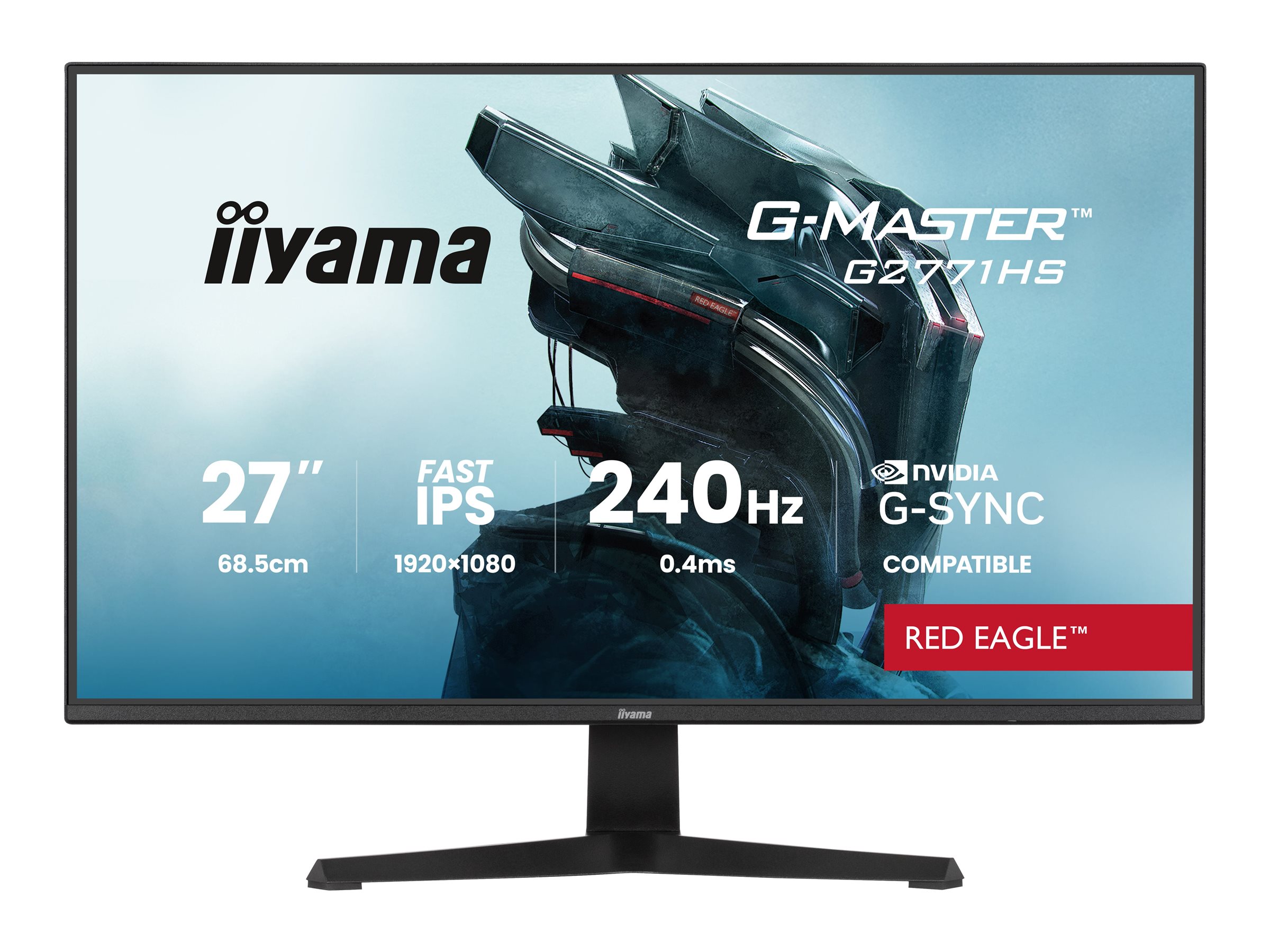 iiyama G-MASTER Red Eagle G2771HS-B1 27" Fast IPS 1920 x 1080 (Full HD) HDMI DisplayPort 240Hz