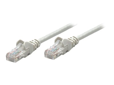 Intellinet Network Patch Cable, Cat5e, 10m, Grey, CCA, U/UTP, PVC, RJ45, Gold Plated Contacts, Snagless, Booted, Lifetime Warranty, Polybag CAT 5e