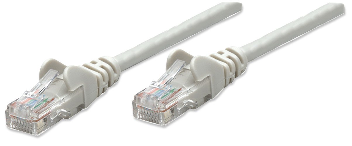 Intellinet Network Patch Cable, Cat5e, 10m, Grey, CCA, U/UTP, PVC, RJ45, Gold Plated Contacts, Snagless, Booted, Lifetime Warranty, Polybag CAT 5e