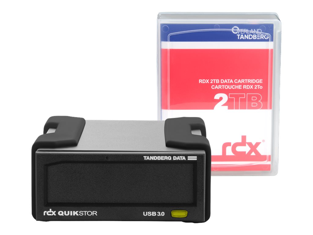 Overland-Tandberg 8865-RDX, Lagringsdrev, RDX-patron, USB 3.2 Gen 1 (3.1 Gen 1), HDD, Sort, UL 60950, CSA C22.2 No. 60950, IEC 60950/ EN60950 FCC 47C