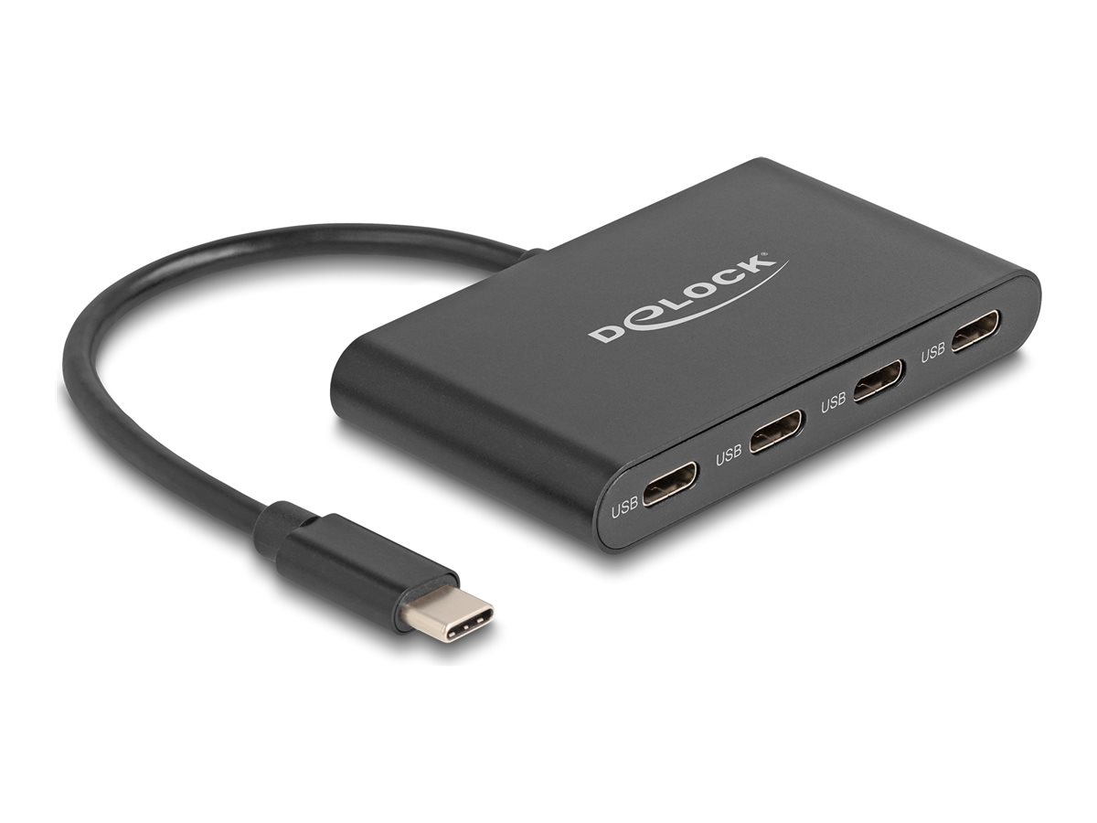 DeLOCK USB 3.2 Gen 2 USB Type-C™ Hub with 4 x USB Type-C™ female