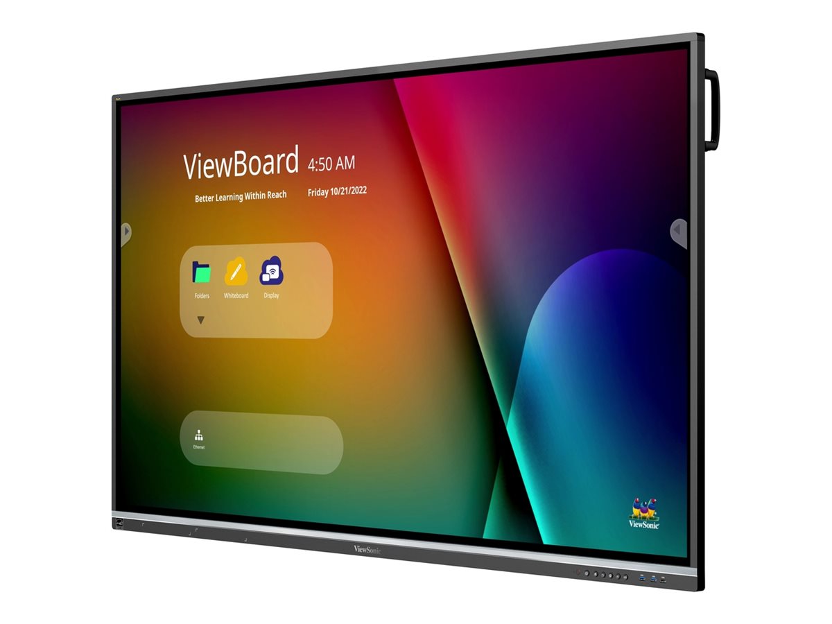 ViewSonic ViewBoard IFP7550-5F 50-5F Series - 75" LED-backlit LCD display - 4K - for digital signage / interactive communication