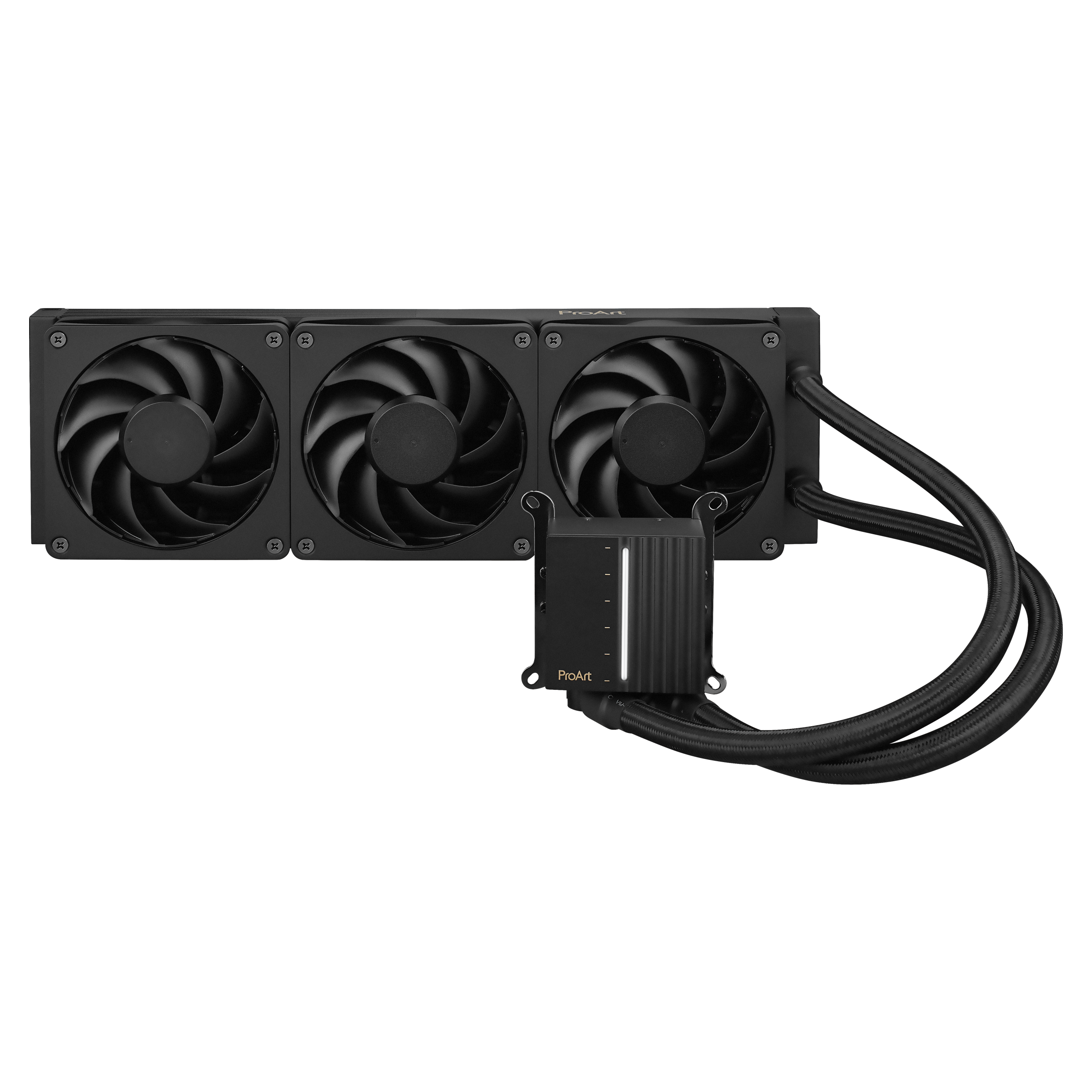 ASUS ProArt LC 360 AiO Liquid Cooler with 3x120mm Alphacool Apex Stealth Metal Power Fans Vandkøling - GEEKD.dk