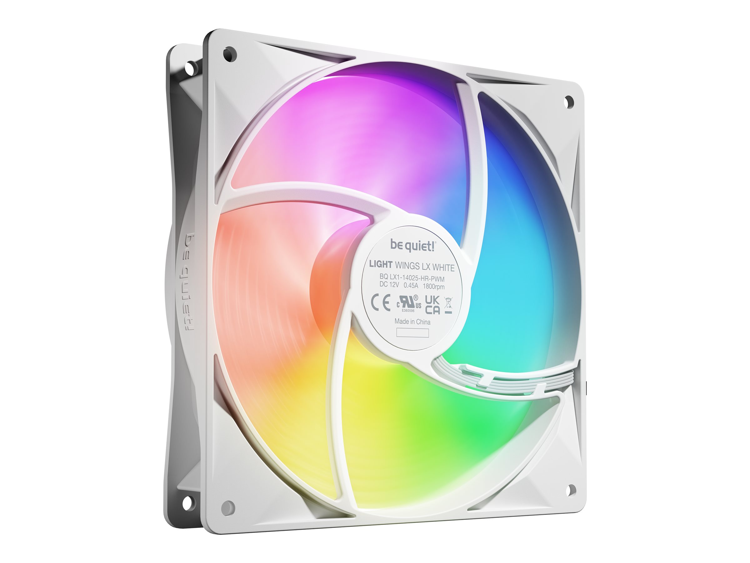 be quiet! Light Wings LX 140mm PWM high-speed White Triple Pack, case fan (white, pack of 3) Kabinet Blæser - GEEKD.dk