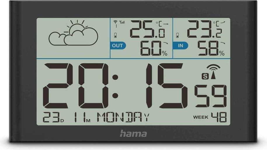 Hama Digitaler Wecker Bali mit Temperaturanz. Nachtmodus 185896