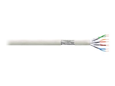 LogiLink PrimeLine CAT 6 Kabel med afskærmning med folie og kobberfletning (SFTP 305m Bulkkabel Grey