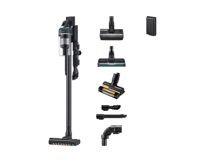 Samsung VS20C8524TB, 2-in-1 stick vacuum, Poseløs, Sort, Blå, Rektangulær, Dry, Allergifilter, UltraFine