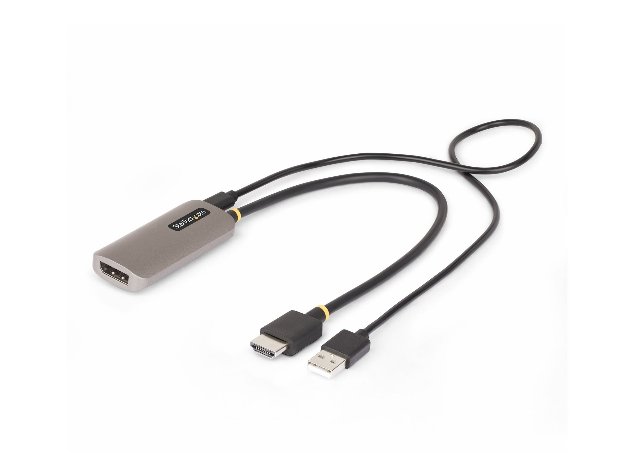StarTech.com HDMI to DisplayPort Adapter, 8K 60Hz, Active Video Converter Videoadapterkabel 30cm Grå billede