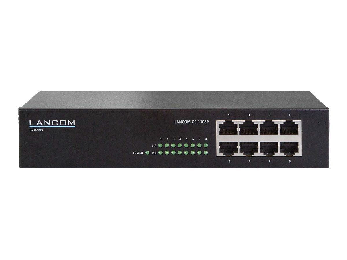 LANCOM GS-1108P Switch 8-porte Gigabit PoE+