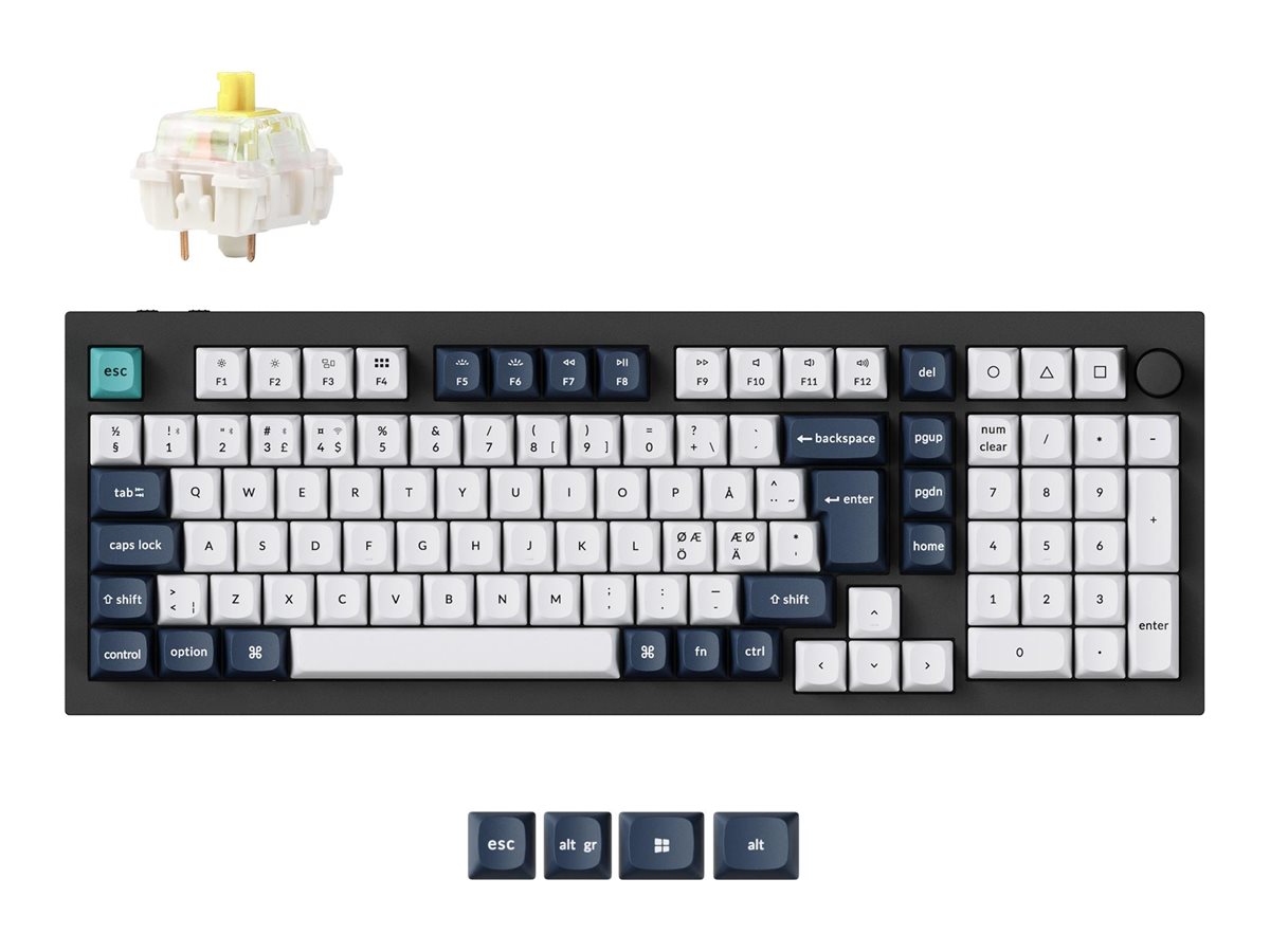 Keychron Q5 Max Tastatur Mekanisk Sydvendt RGB LED Trådløs Kablet Nordisk billede