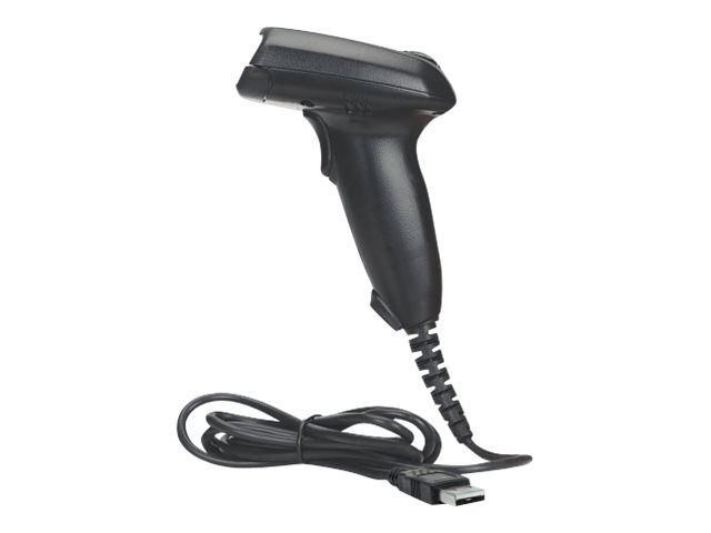 Manhattan Long Range CCD Handheld Barcode Scanner, USB, 500mm Scan Depth, Cable 1.5m, Max Ambient Light 10,000 lux (sunlight), Black, Three Year