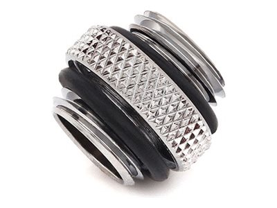 Bitspower G1/4" Silver Shining Mini Dual G1/4" Extender