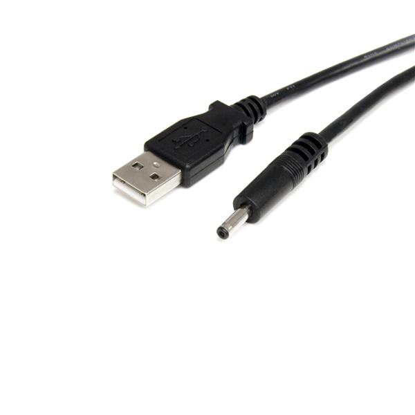 StarTech.com 3 ft. (0.9 m) USB to Type H Barrel 5V DC Power Cable - USB to 3.4mm Power Cable - 5V DC Type H - Black - Bluetooth Charger (USB2TYPEH)