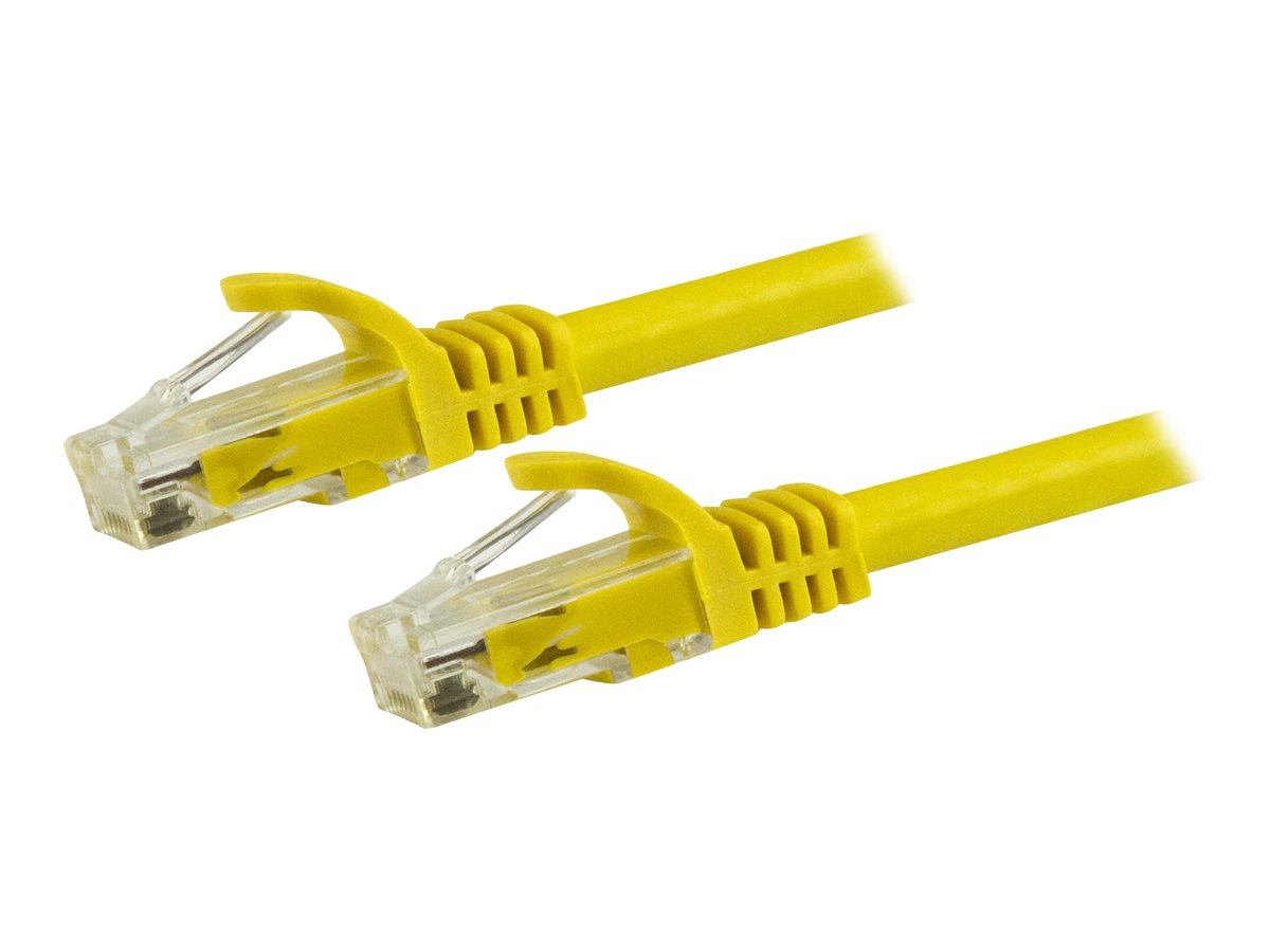 StarTech.com 1.5m CAT6 Ethernet Cable, 10 Gigabit Snagless RJ45 650MHz 100W PoE Patch Cord, CAT 6 10GbE UTP Network Cable w/Strain Relief, Yellow,