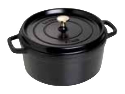 STAUB Staub rund gryde i støbejern 3,8 l Sort