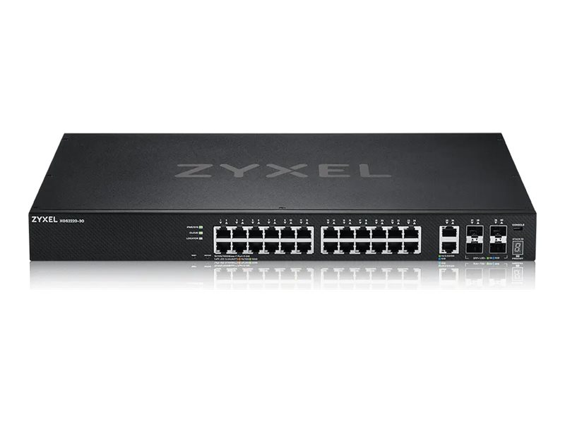 ZyXEL XGS2220 Series XGS2220-30 - switch - L3 access NebulaFLEX Cloud - 24 ports - Managed - rack-mountable