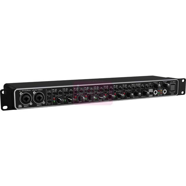 Behringer UMC1820, Desktop/rackmounted, Sort, Metal, USB, 11 dBu, 3000 ohm (O)