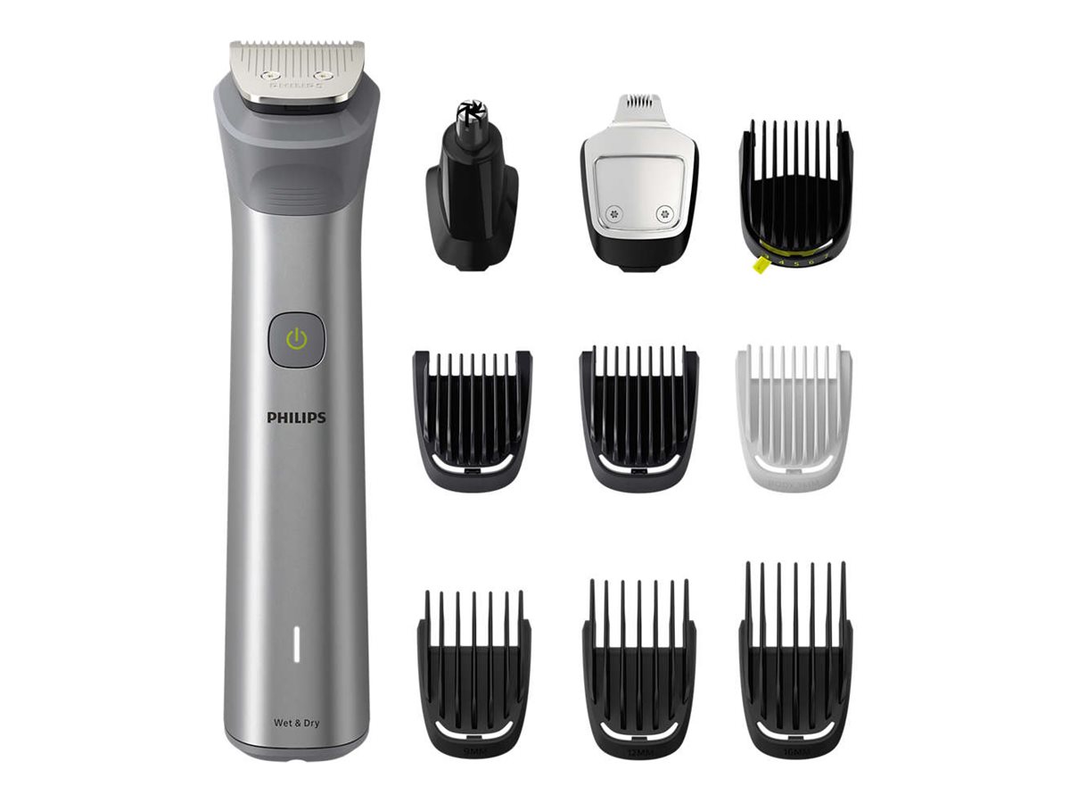 Philips alt-i-en-trimmer MG5920/15 Series 5000, rustfrit stål, 0,5 mm, 1,6 cm, 1 mm, skæg, øre, næse, batteri