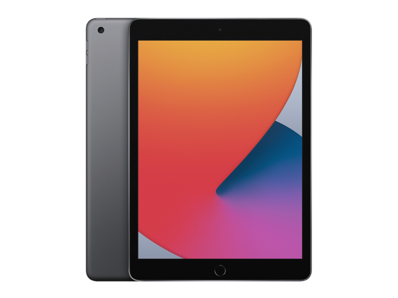 Apple iPad (8. generation) 10,2" - Space Gray - 128 GB - Meget god stand (RENOVERET)