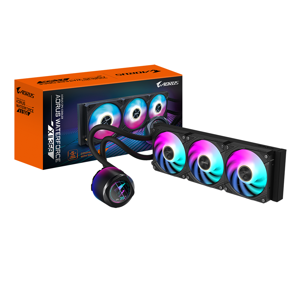 GIGABYTE AORUS WATERFORCE X II 360 - CPU Vandkøling - Max 38 dBA