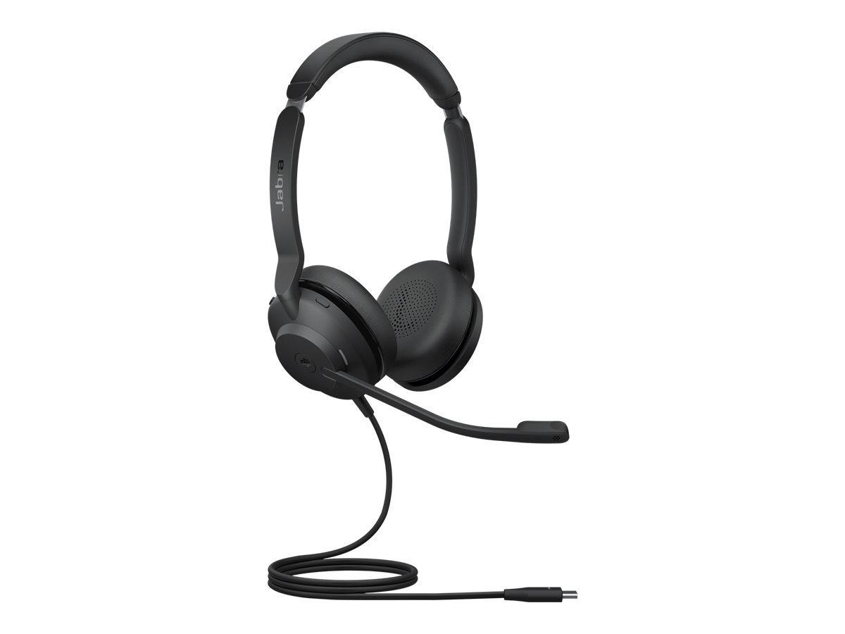 Jabra Evolve2 30 SE MS Stereo - Headset - på øret - kablet - USB-C, USB-A - støjisolerende - Certified for Microsoft Teams