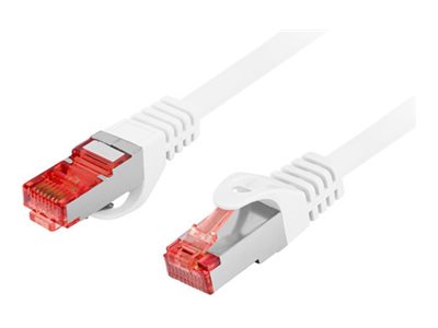 Lanberg patch cable - 50 cm - white - Hvid - 0.5m