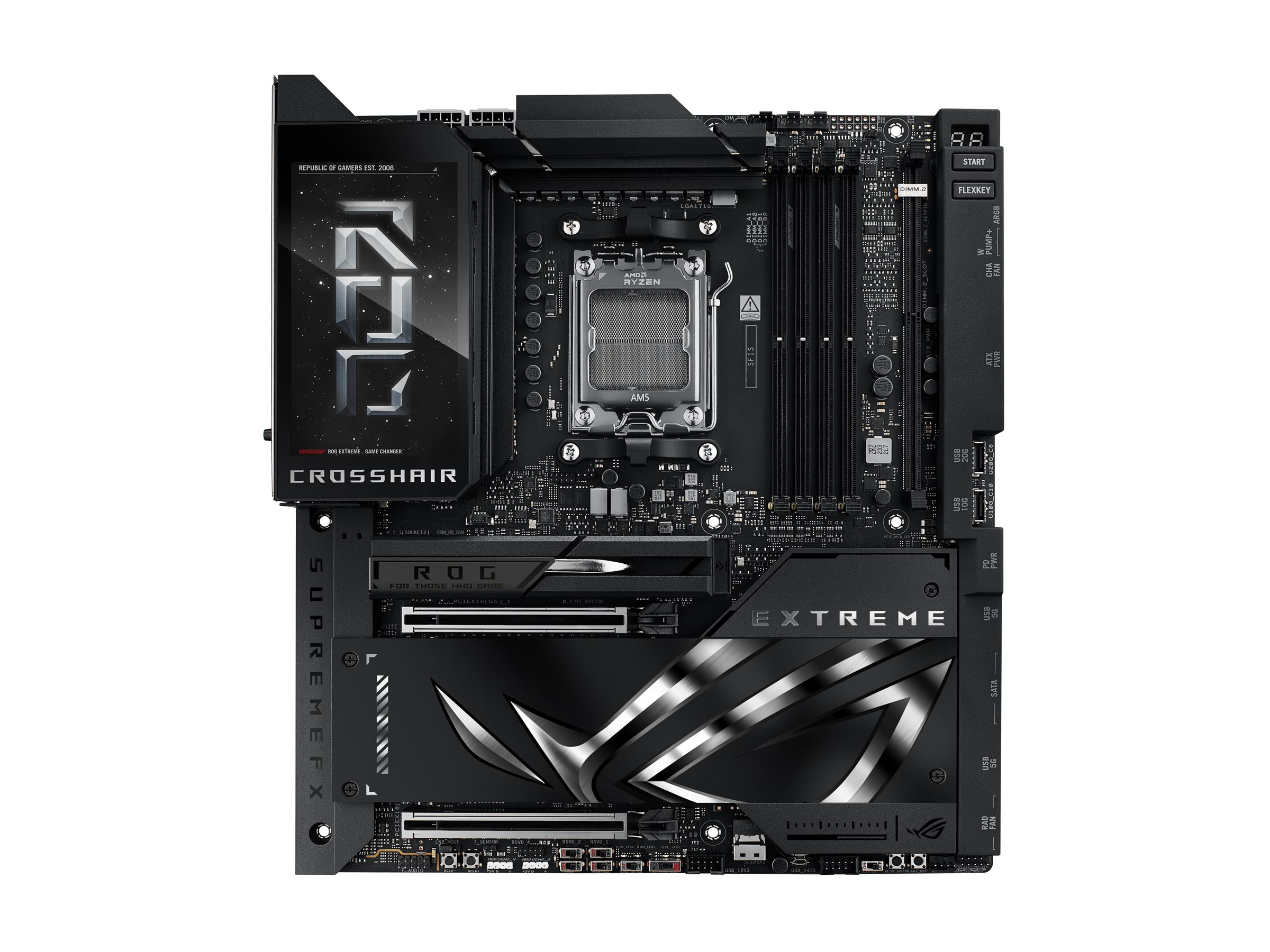 ASUS ROG CROSSHAIR X870E EXTREME Bundkort - AMD X870E - AMD AM5 socket - DDR5 RAM - Extended ATX