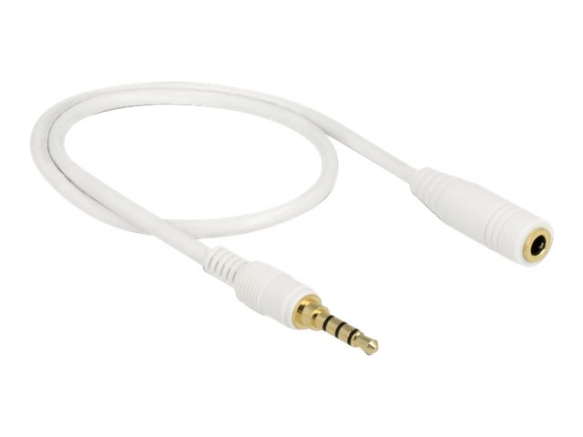 Delock Forlængerkabel til audio 50cm Hvid