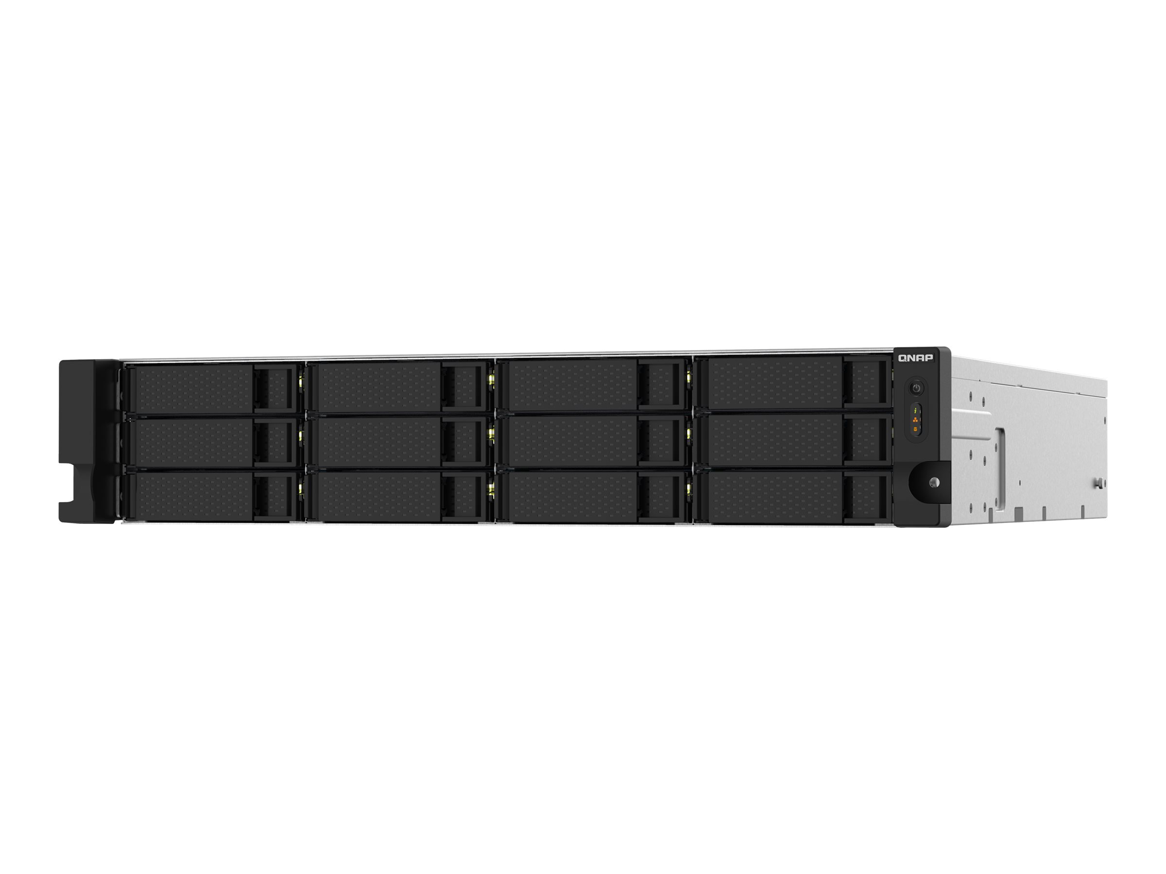 QNAP TS-1232PXU-RP - NAS-server - 12 bays - rackversion - SATA 6Gb/s - RAID 0, 1, 5, 6, 10, 50, 60, JBOD - RAM 4 GB - Gigabit Ethernet / 2.5 Gigabit Ethernet / 10 Gigabit Ethernet - iSCSI support - 2U