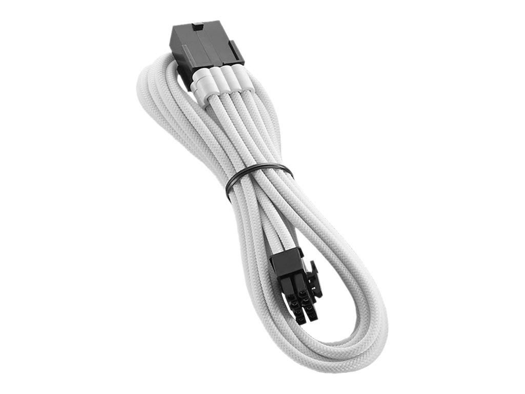 CableMod PRO ModMesh 8-Pin PCIe Extension - 45cm, white Kabelforlænger - GEEKD.dk