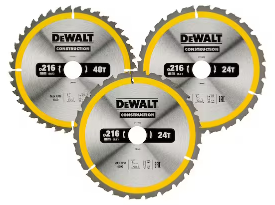 Dewalt Construction Rundsavsklinger til stationær rundsav 3 stk.