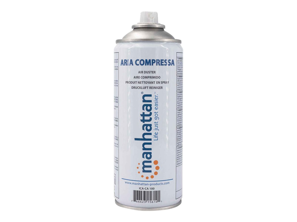 Manhattan Air Duster, 400ml Can, Extension Tube 15cm, Gently Remove Dust and Debris from sensitive electronics such as keyboards/laptops, contains no