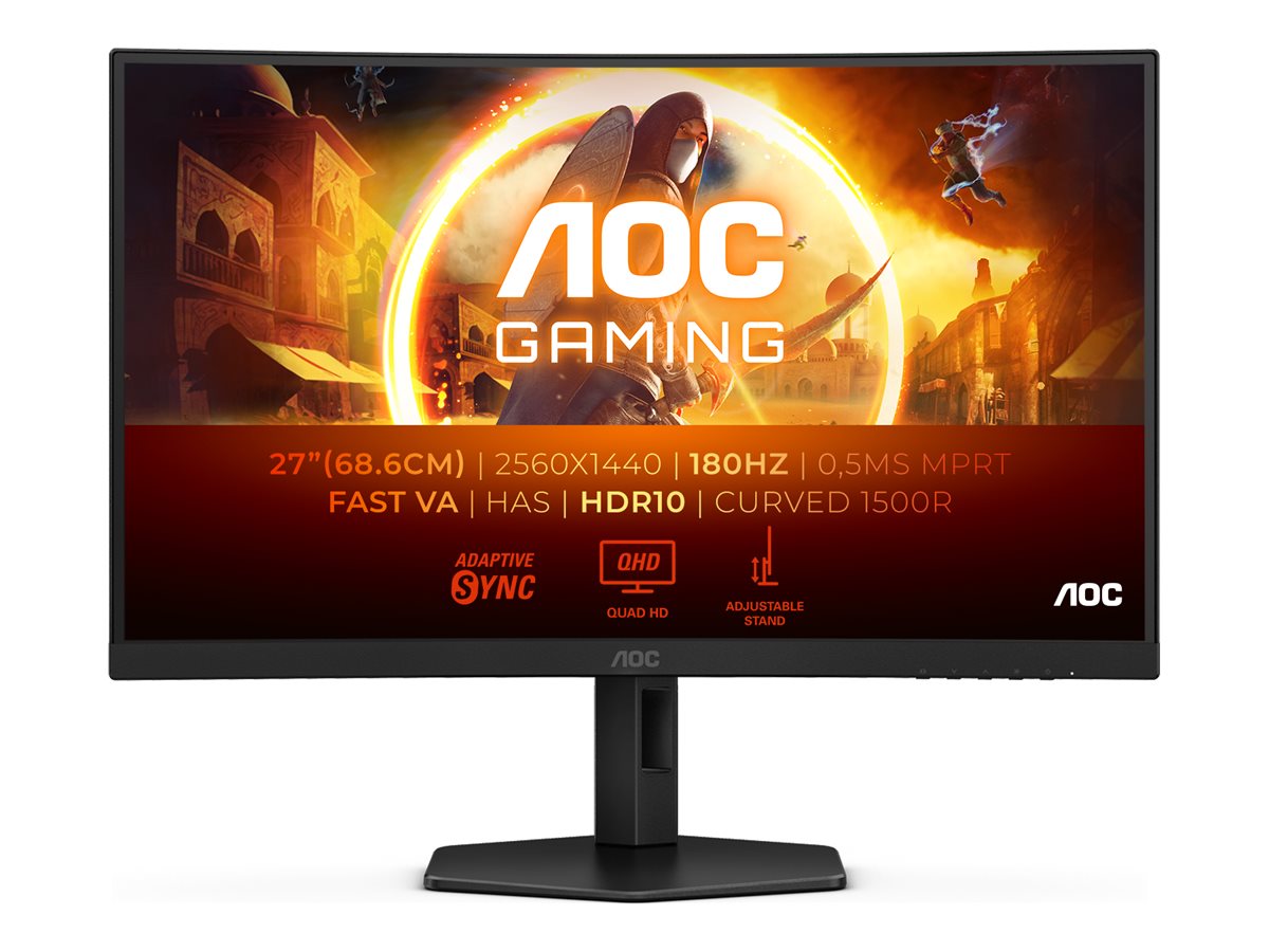 AOC Gaming CQ27G4X 27" Fast VA 2560 x 1440 (2K) HDMI DisplayPort 180Hz