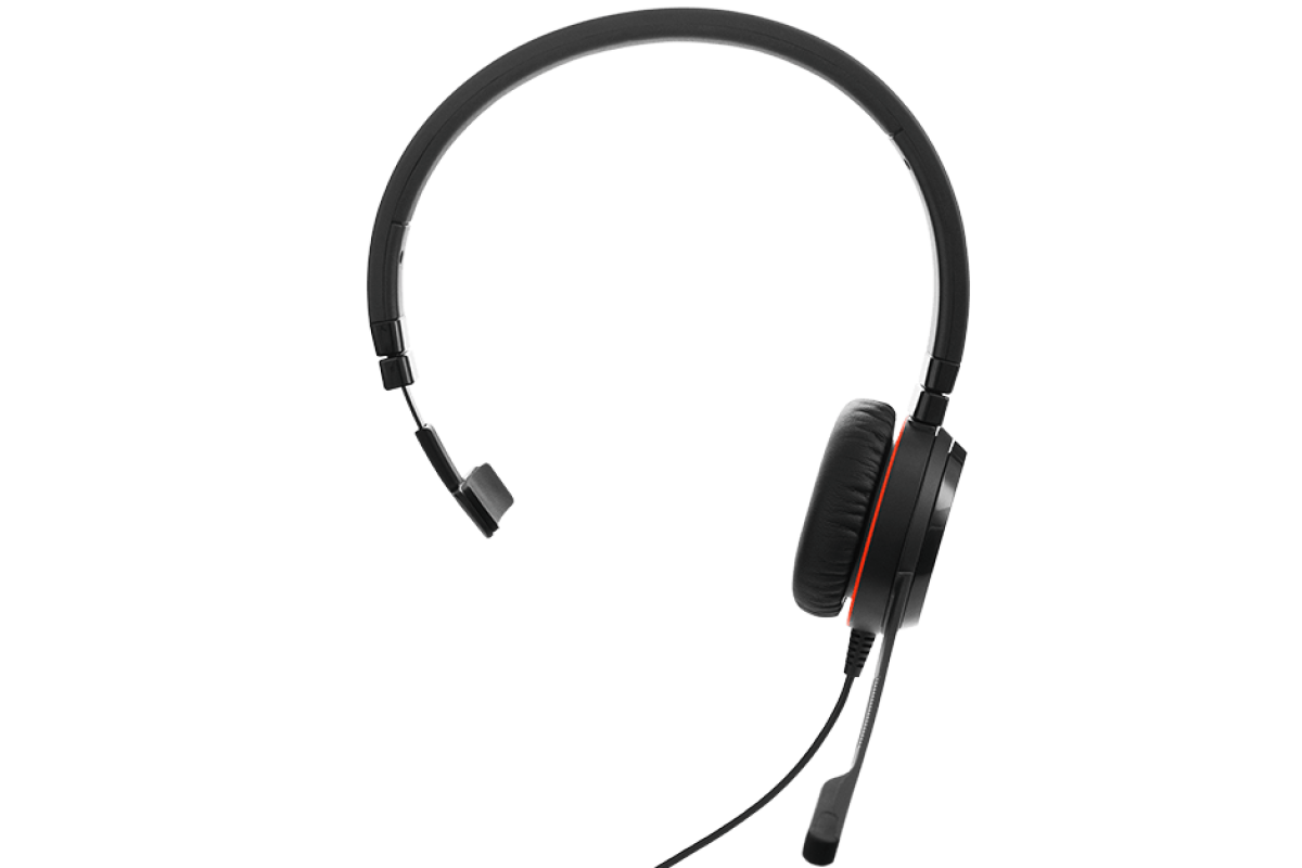 Jabra Evolve 30 II UC Mono Kablet Høretelefoner Sort