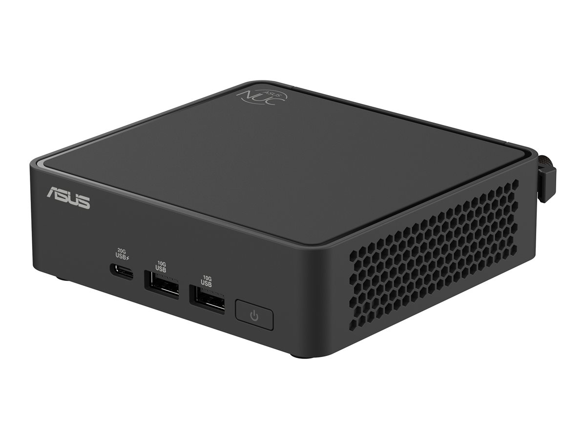 ASUS NUC 15 Pro Slim Kit RNUC15CRKI300000 - Barebone - mini PC 1 x Core 3 100U / op til 4.7 GHz - RAM 0 GB - Intel Graphics - IEEE 802.11ax (Wi-Fi 6), IEEE 802.11be (Wi-Fi 7), Bluetooth 5.4, Gigabit Ethernet, 2.5 Gigabit Ethernet - sort