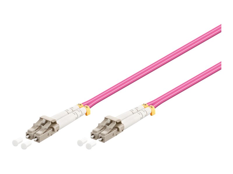 Pro Fiber Optical LC - LC OM4 - 2m - Rød - 2m