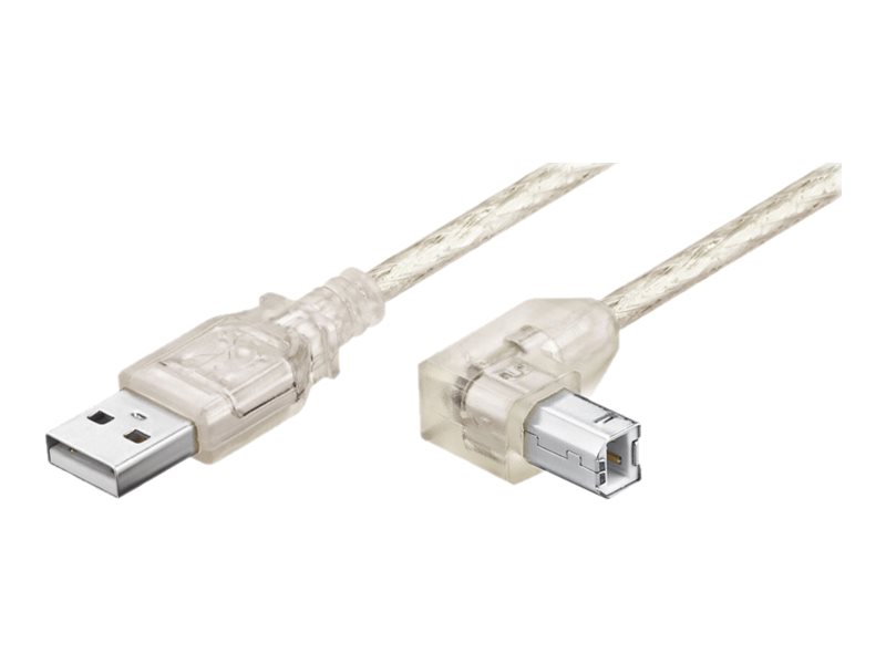 Pro USB 2.0 Hi-Speed cable 90° transparent