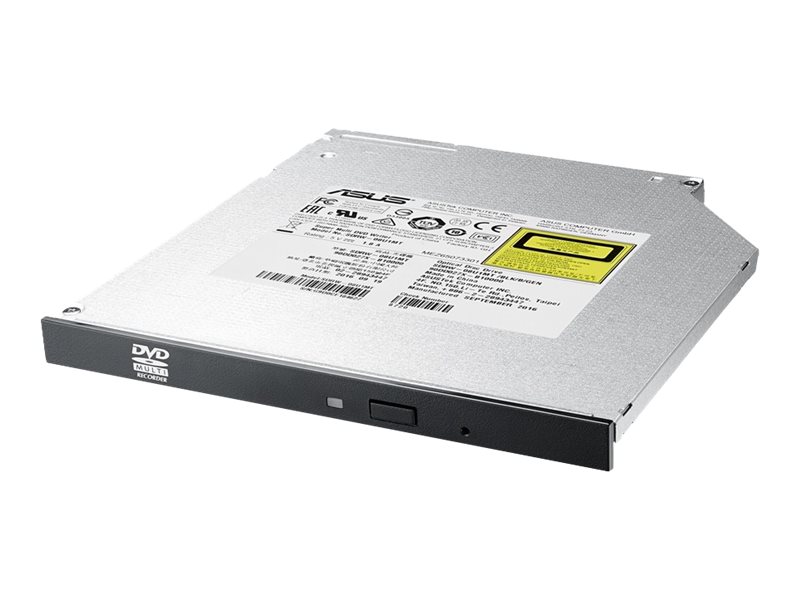 ASUS SDRW-08U1MT - Disk drev - DVD±RW (±R DL) / DVD-RAM - 8x/8x/5x - Serial ATA - intern - 9,5 mm højde - sort