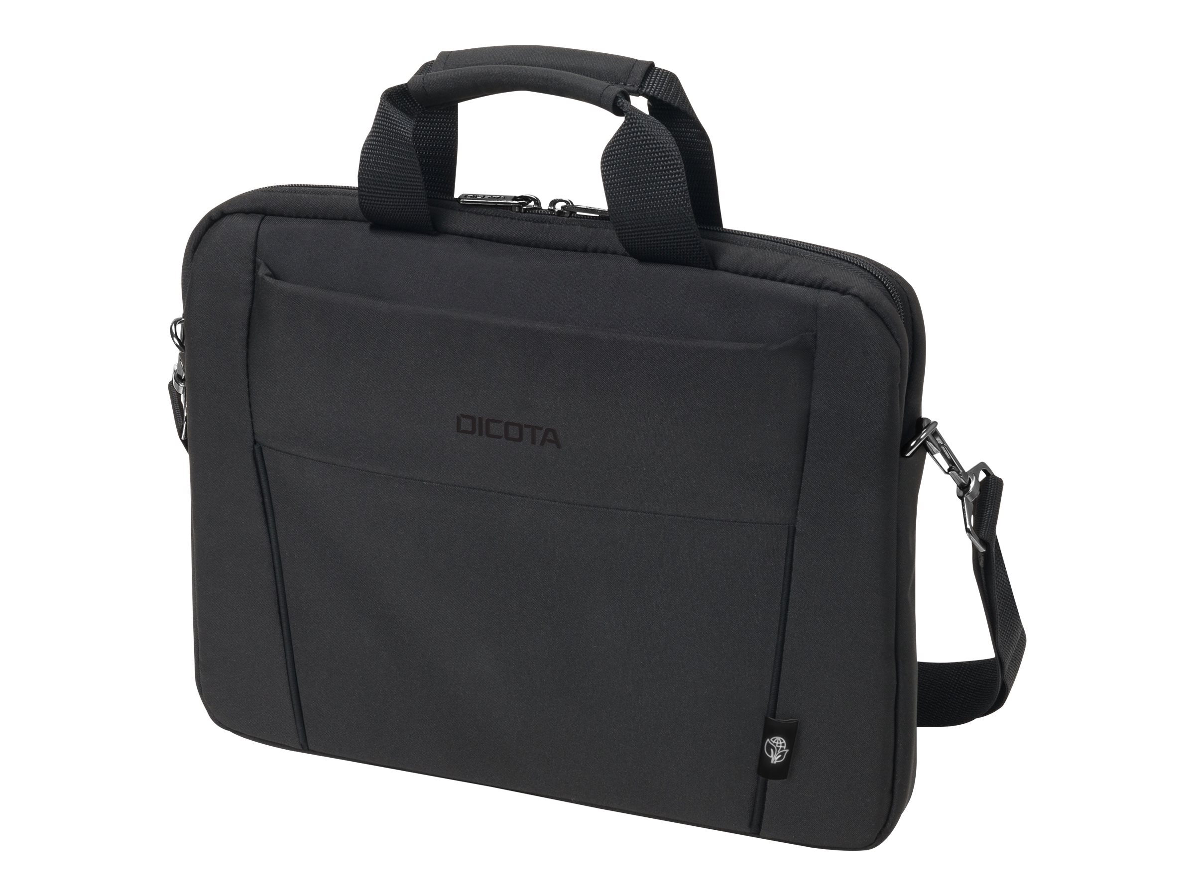 DICOTA Eco Slim Case Bæretaske 15.6" Metal 300D RPET polyester Sort