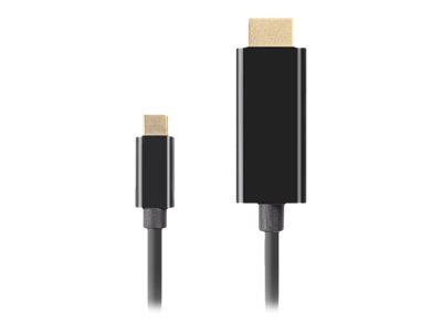 USB-C til HDMI kabel 3 m 4K 60 Hz – Lanberg, sort