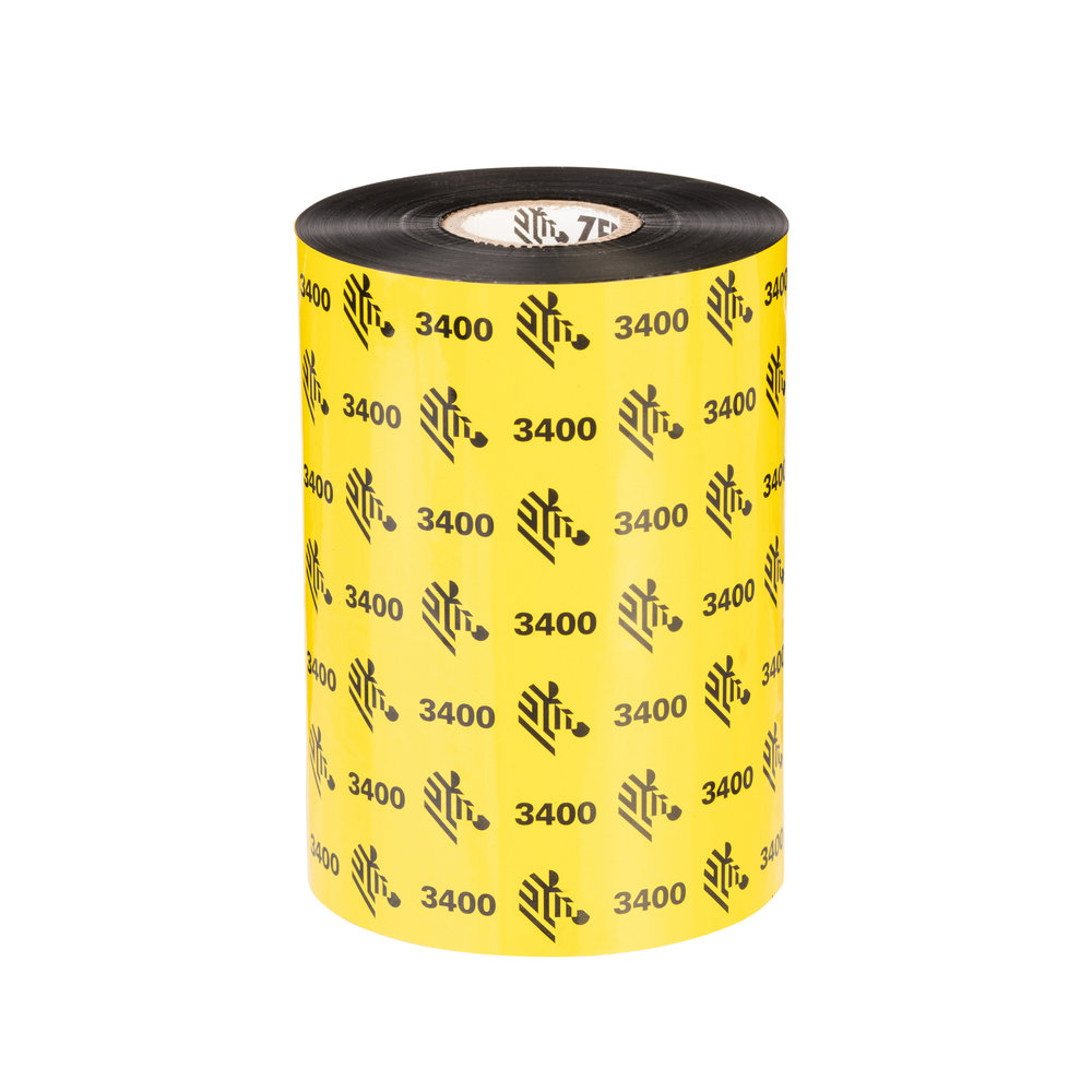 Zebra 3400 Wax/Resin Farvebånd refill (termisk overføring) Sort